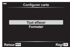 OLYMPUS E-M5 MKIII - Suppression de toutes les images (configurer carte) - 1