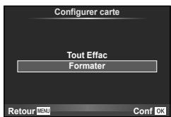 OLYMPUS E-M1 MARK III  -  E-M1 MKIII - Formatage de la carte (Configurer carte) - 1