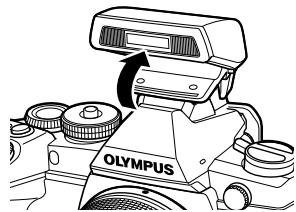 OLYMPUS E-M1 MARK III  -  E-M1 MKIII - Pour utiliser le flash, relevez la tête de flash. - 1