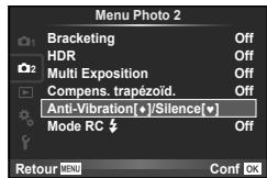 OLYMPUS E-M1 MARK III  -  E-M1 MKIII - Prise de vue sans vibration entrainée par le fonctionnement du déclencheur (Anti-Vibration[4]) - 1