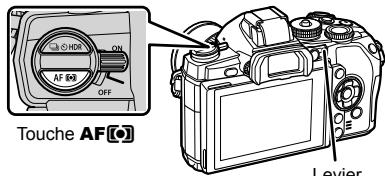 OLYMPUS E-M1 MARK III  -  E-M1 MKIII - Positionnez le levier sur 1 et appuyez sur la touche AF[O]. - 1