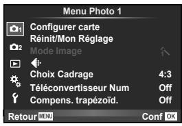 OLYMPUS E-M1 MARK III  -  E-M1 MKIII - Affichez les menus. - 2