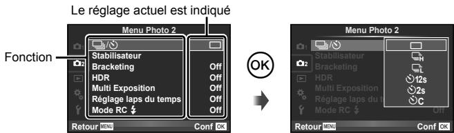 OLYMPUS E-M1 MARK III  -  E-M1 MKIII - Opérations de menu de base - 2