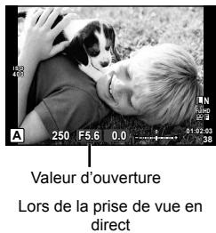 OLYMPUS E-M1 MARK III  -  E-M1 MKIII - Choix de l'ouverture (mode priorité ouverture A) - 2