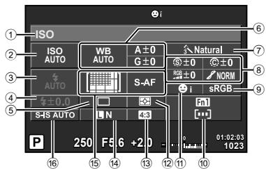 OLYMPUS E-M1 MARK III  -  E-M1 MKIII - Grand écran de contrôle - 1