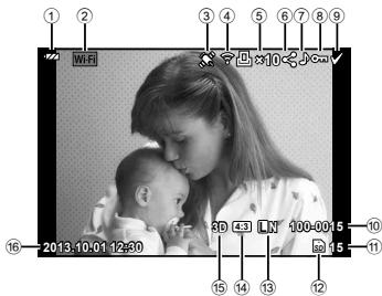 OLYMPUS E-M1 MARK III  -  E-M1 MKIII - Informations de lecture d'image - 1