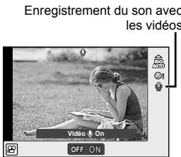 OLYMPUS E-M1 MARK III  -  E-M1 MKIII - Options de son pour videos (enregistrement du son avec les vidés) - 1