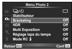 OLYMPUS E-M1 MARK III  -  E-M1 MKIII - Variation des réglages sur une série de photos (bracketing) - 1