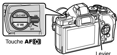 OLYMPUS E-M1 MARK III  -  E-M1 MKIII - Positionnez le levier sur 1 et appuyez sur la touche AF[O]. - 1