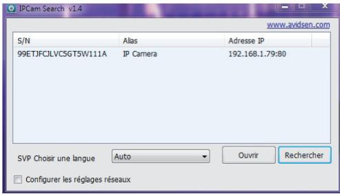 AVIDSEN 123282 - - ACCES A LA CONFIGURATION DE LA CAMERA - 1