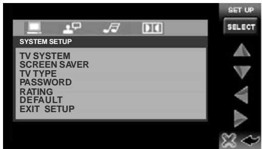 SCOTT DNX 450 GPS - « DVD SETUP » (configuration DVD) - 1