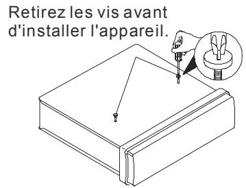 SCOTT DNX 450 GPS - Retirez les vis d'immobilisation du mécanisme CD avant dinstaller l'appareil. - 1