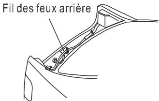 SCOTT DNX 450 GPS - Connexion du fil d'activation de laamera de recul aux yeux arrière du vehicule - 2