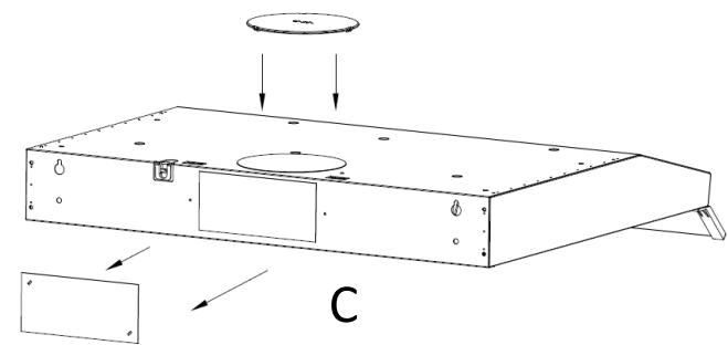OCEANIC HC440S9 - Installation (fixation au-dessous d'un placard) - 3
