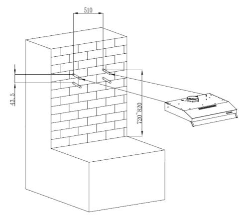 OCEANIC HC440S9 - Installation (fixation murale) - 1