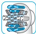 ORAL-B SMART 4 4000N CROSSACTION - Oral-B FlossAction brush head - 1