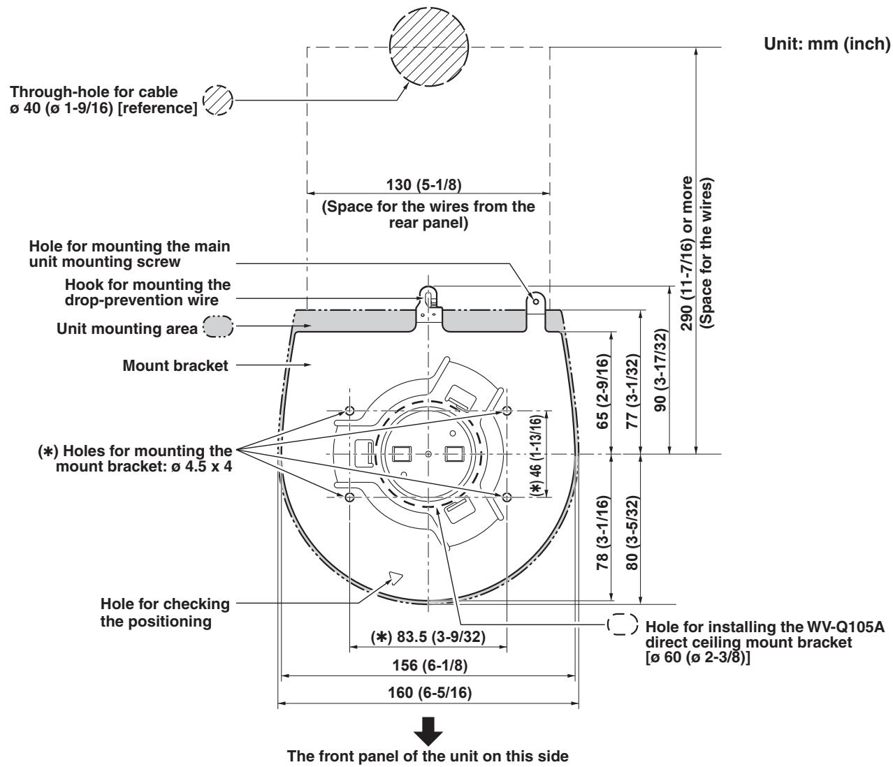 PANASONIC AW-HE38H - Check the mounting space. - 1