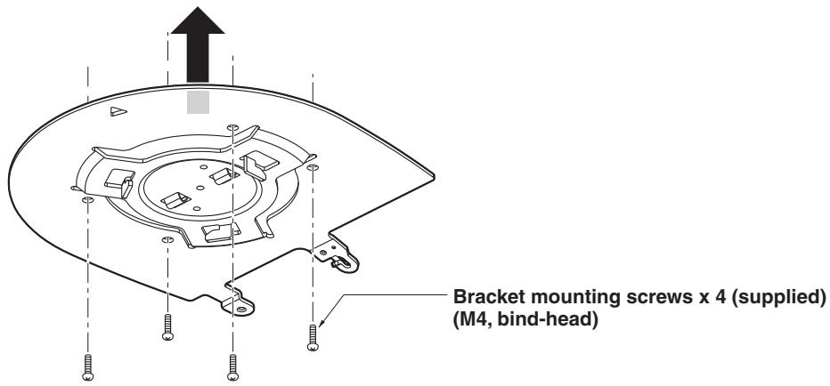 PANASONIC AW-HE38H - Mount the mount bracket onto the installation surface. - 1