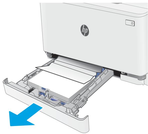 HP M183 FW - Élimination des bourrages papier dans le bac 1 - 1