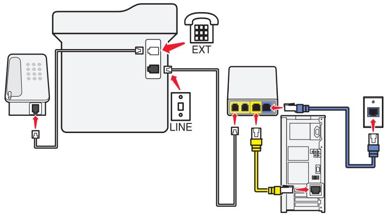 LEXMARK MX911DE  -  MX912DE - Configuration de la télécopie à l'aide d'un service téléphonique VoIP - 5