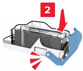 LEXMARK MX911DE  -  MX912DE - Remplacement de la cartouche d'agrafes dans l'unité de finition d'agrafage - 6