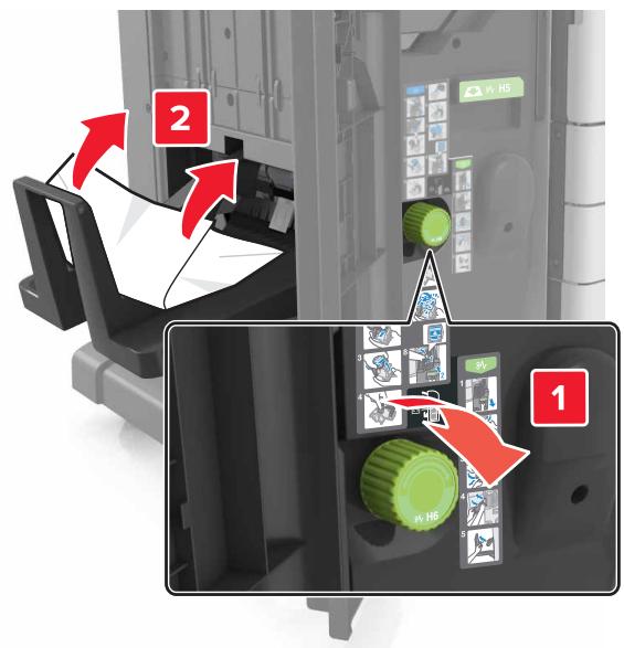 LEXMARK MX911DE  -  MX912DE - [x]-bourrage papier, ouvre les portes G, H et J, puis éliminez le bourrage papier. [4yy.xx] Laisser papier ds récept. - 10