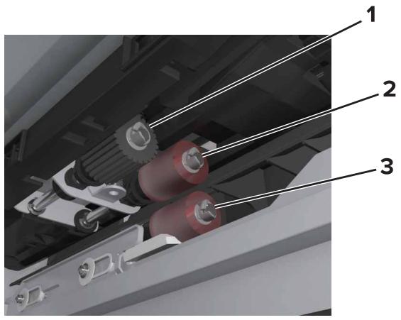 LEXMARK MX911DE  -  MX912DE - Remplacement des rouleaux séparateurs, de saisie et d'alimentation - 1