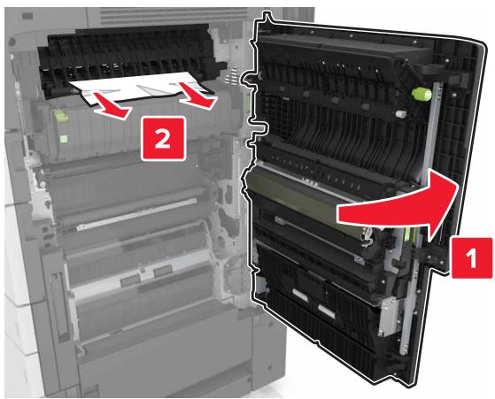 LEXMARK MX911DE  -  MX912DE - [x]-bourrage papier, ouvre les portes G, H et J, puis éliminez le bourrage papier. [4yy.xx] Laisser papier ds récept. - 11