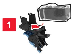LEXMARK MX911DE  -  MX912DE - Remplacement de la cartouche d'agrafes dans l'unité de finition de livre - 8