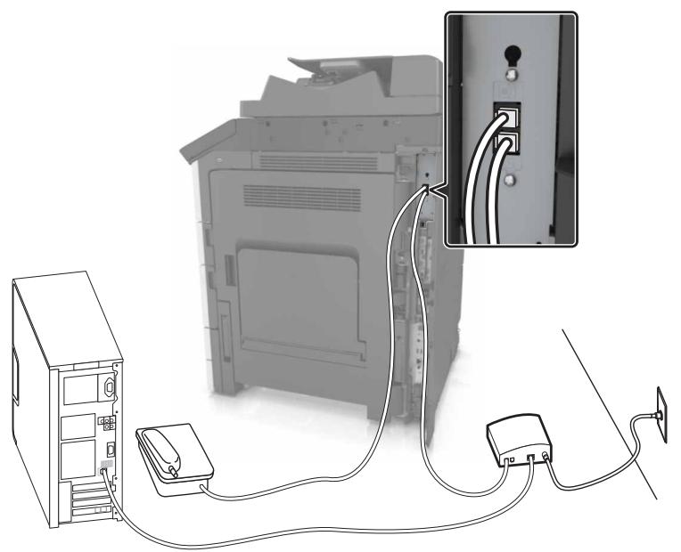 LEXMARK MX911DE  -  MX912DE - Configuration 1: L'imprimante est directement connectée à un modem cable - 1