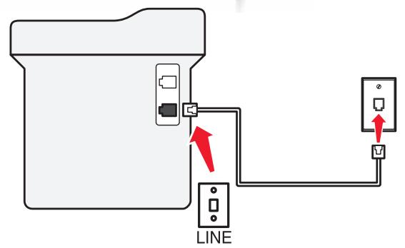 LEXMARK MX911DE  -  MX912DE - Configuration de la télécopie à l'aide d'une ligne téléphonique standard - 5