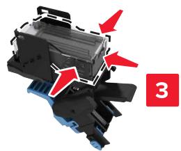 LEXMARK MX911DE  -  MX912DE - Remplacement de la cartouche d'agrafes dans l'unité de finition de livre - 5