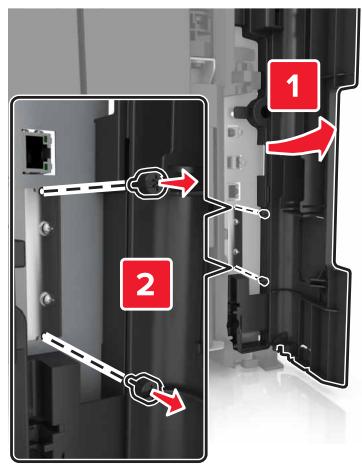LEXMARK MX911DE  -  MX912DE - Retrait du disque dur de l'imprimante - 4