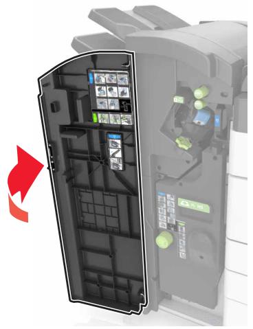 LEXMARK MX911DE  -  MX912DE - Remplacement de la cartouche d'agrafes dans l'unité de finition d'agrafage/perforation - 1