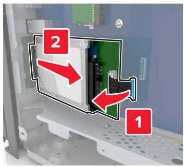 LEXMARK MX911DE  -  MX912DE - Retrait du disque dur de l'imprimante - 5