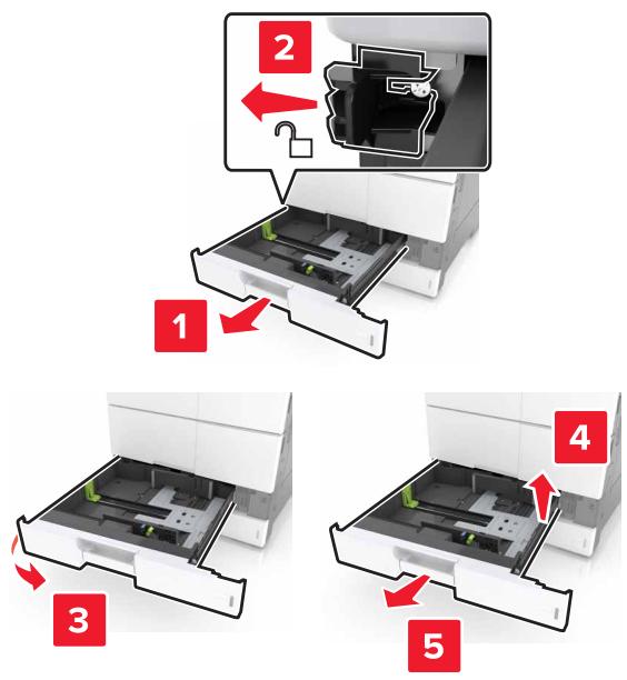 LEXMARK MX911DE  -  MX912DE - Remplacement des rouleaux séparateurs, de saisie et d'alimentation - 3