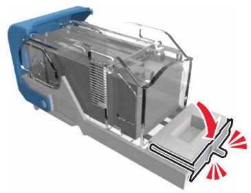 LEXMARK MX911DE  -  MX912DE - [x]-bourrage papier, appuyez sur le loquet pour acceder à la zone G etdeerincer les agrafes. [402.93] Laisser papier ds recept. - 5
