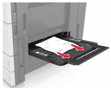 LEXMARK MX911DE  -  MX912DE - [200.xx] [x]-bourrage papier, retirez le papier coince du chargeur multifonction. - 1