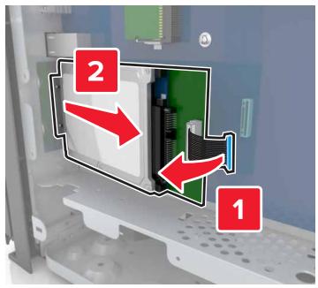 LEXMARK MX911DE  -  MX912DE - Installation d'un port Internal Solutions Port - 6
