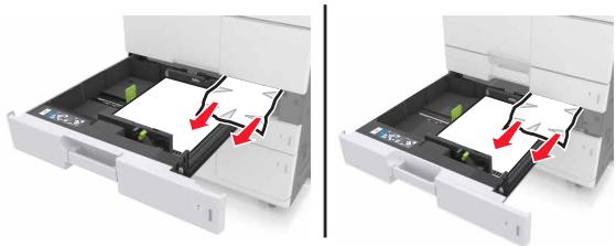 LEXMARK MX911DE  -  MX912DE - [2yy.xx] [x]-bourrage papier, faites glisser le tiroir de 3 000 feuilles, puis ouvrez la porte C. - 9