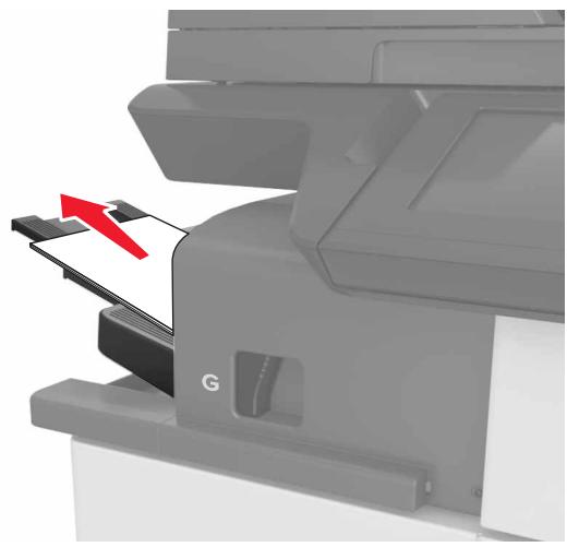 LEXMARK MX911DE  -  MX912DE - [x]-bourrage papier, appuyez sur le loquet pour acceder à la zone G. [40y.xx] Laisser papier ds récept. - 1