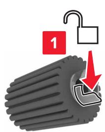 LEXMARK MX911DE  -  MX912DE - Repérez l'emplacement des rouleaux. - 2