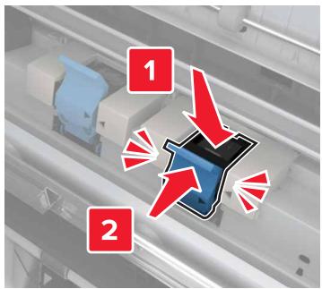 LEXMARK MX911DE  -  MX912DE - Remplacement de la cartouche d'agrafes dans l'unité de finition de livre - 10