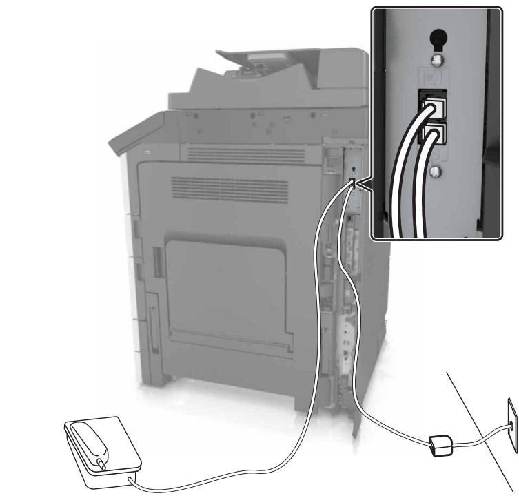 LEXMARK MX911DE  -  MX912DE - Configuration de la télécopie à l'aide d'une ligne DSL - 4
