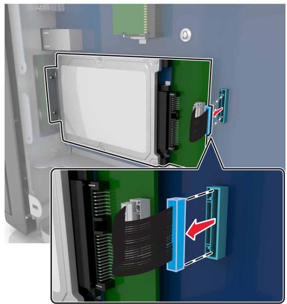 LEXMARK MX911DE  -  MX912DE - Retrait du disque dur de l'imprimante - 3