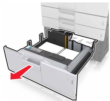 LEXMARK MX911DE  -  MX912DE - [24y.xx] [x]-bourrage papier, ouvre la porte D, puis retirez tout le papier coince. - 3
