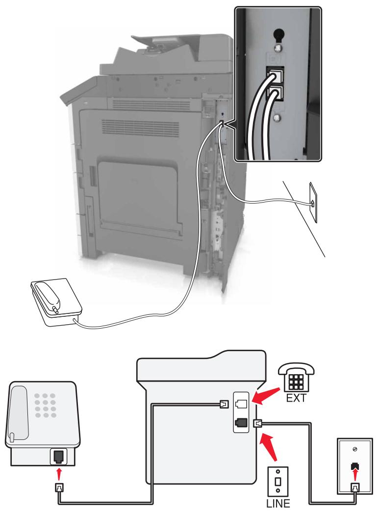 LEXMARK MX911DE  -  MX912DE - Configuration 1: L'imprimante est directement connectée à un modem cable - 3