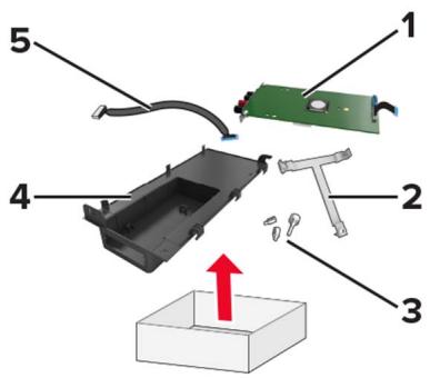 LEXMARK MX522ADHE - Installation d'un port de solutions internes - 2