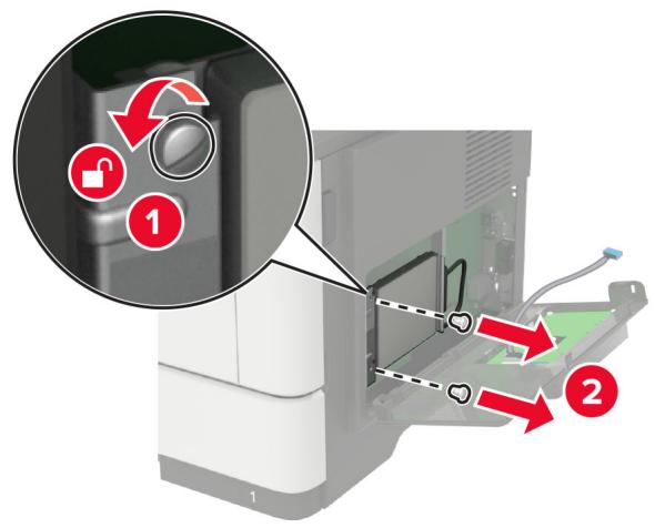 LEXMARK MX522ADHE - Installation d'un port de solutions internes - 7