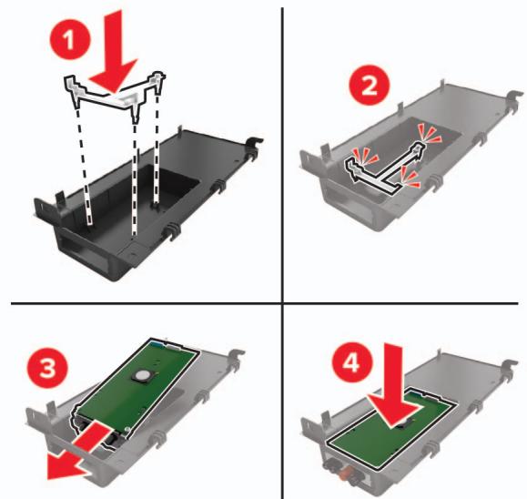 LEXMARK MX522ADHE - Installation d'un port de solutions internes - 3